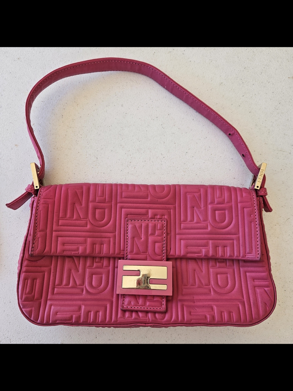 Vintage Fendi Baquette Shoulder Clutch